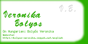 veronika bolyos business card
