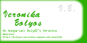 veronika bolyos business card